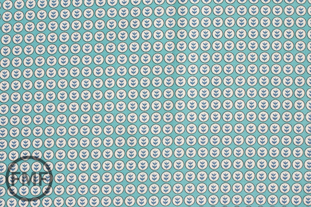 Summersville Spring Sapling in Aqua, Lucie Summers, Moda Fabrics, 100% Cotton Fabric, 31714 14