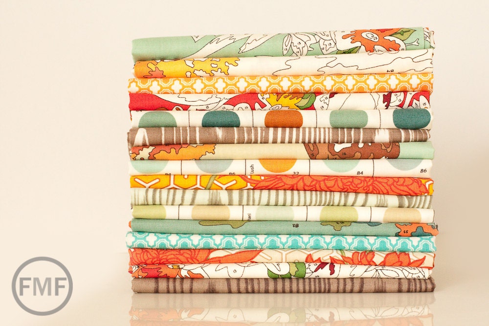 Lush Uptown Lanterns in Pond, Erin Michael, Moda Fabrics, 100% Cotton Fabric, 26048 33