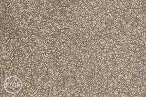 17-Inch Remnant Ghastlie Bramble in Mist Grey, De Leon Design Group, Alexander Henry Fabrics, 100% Cotton Fabric, 7157J