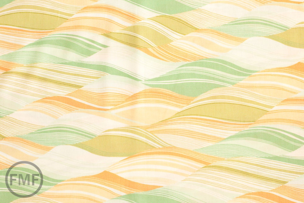 Chirp Chirp Fields in Dill, Momo, Moda Fabrics, 100% Cotton Fabric, 16082 16