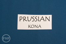 Load image into Gallery viewer, 31-Inch Remnant Prussian Kona Cotton Solid Fabric from Robert Kaufman, K001-454
