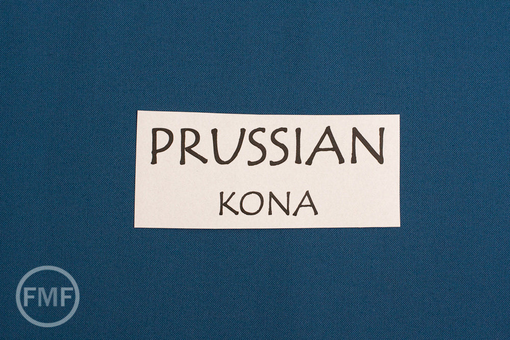 31-Inch Remnant Prussian Kona Cotton Solid Fabric from Robert Kaufman, K001-454