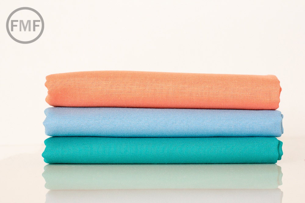 Half Yard Mormor Solid in Coral, Lotta Jansdotter, Windham Fabrics, 100% Cotton Fabric, 37122-2