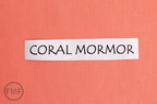 Half Yard Mormor Solid in Coral, Lotta Jansdotter, Windham Fabrics, 100% Cotton Fabric, 37122-2