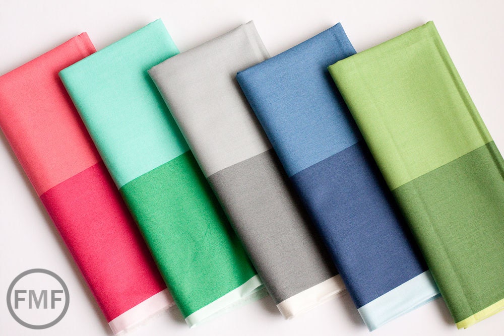 Color Me Happy Color Block Ombre in Navy, Vanessa Christenson, V and Co, Moda Fabrics, 100% Cotton Fabric, 10829 16