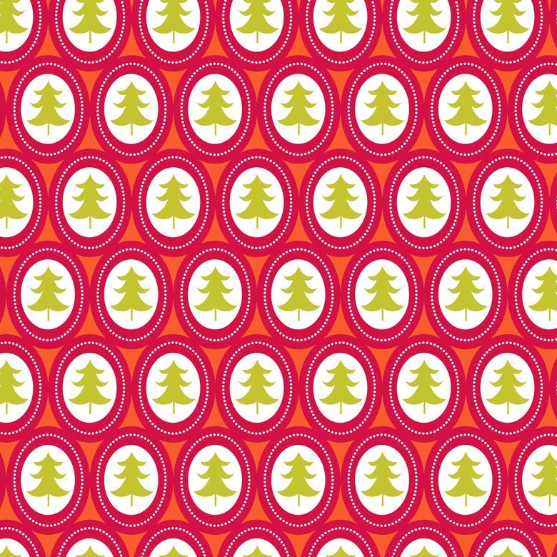 Treelicious Jingle Bells in Red, Maude Asbury, Blend Fabrics, 100% Cotton Fabric, 101.112.03.2