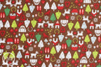 North Pole Ditsy in Chocolate Brown, Alexander Henry Christmas Time, 100% Cotton, 7939A