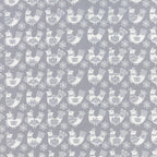 Folk Art Holiday Birds in Gray, Gina Martin, 100% Cotton, Moda Fabrics, 10021 16