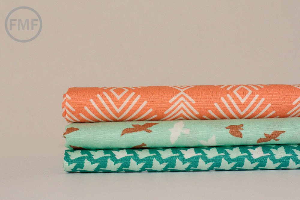Winged Feathered Flight in Sunken, Bonnie Christine, Art Gallery Fabrics, 100% Cotton Fabric, WNG-2029