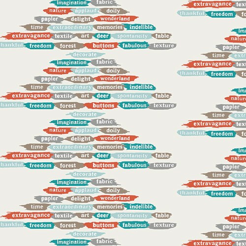 Indelible Papered Phrases in Sunny, Katarina Roccella, Art Gallery Fabrics, 100% Cotton Fabric, IDL-2226