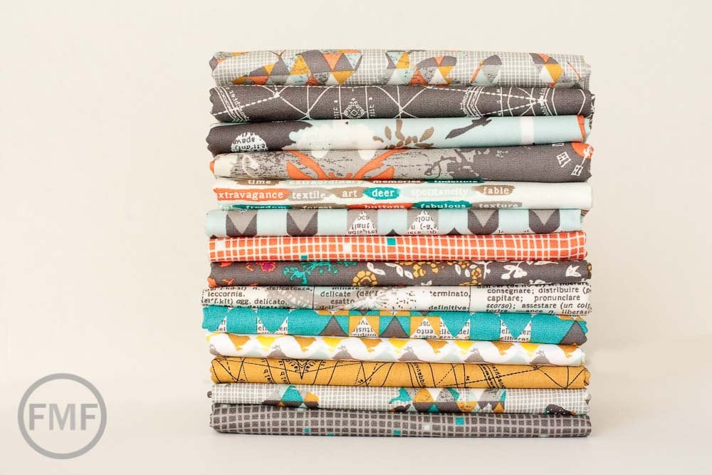 Indelible Time is Deer in Ember, Katarina Roccella, Art Gallery Fabrics, 100% Cotton Fabric, IDL-2220