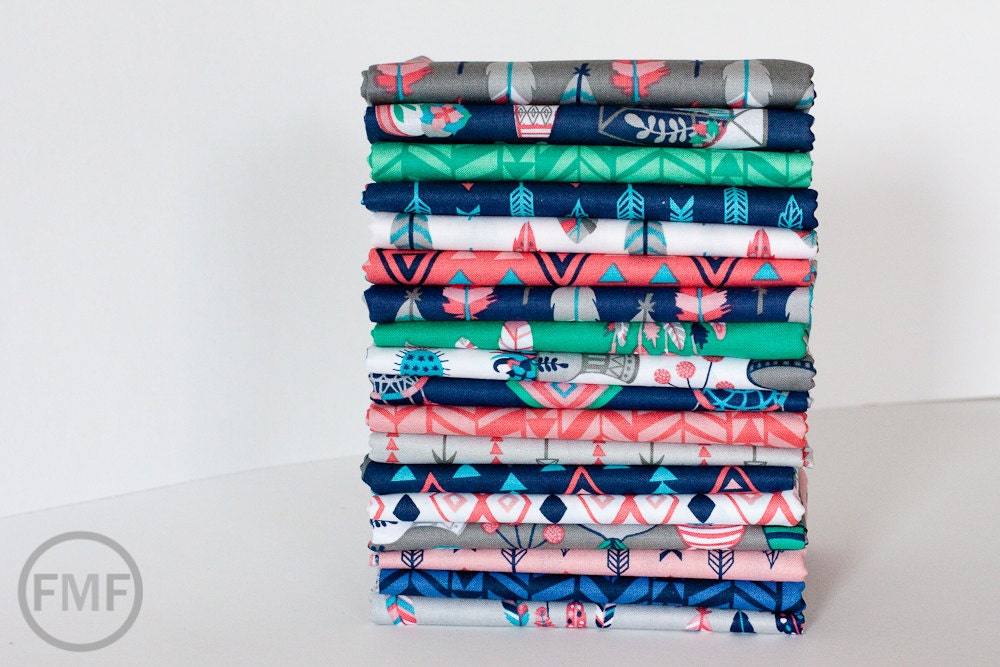 What a Gem Tribal in White, Allison Cole, 100% Cotton, Camelot Fabrics, 8140608 3