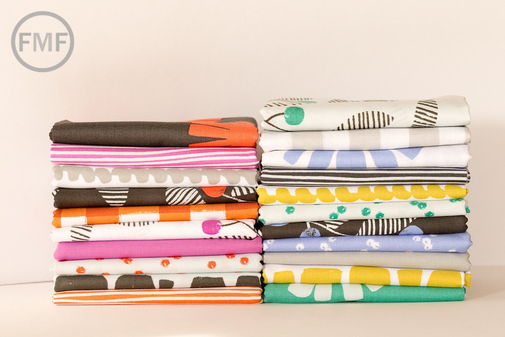 Follie Skullan in Berry, Lotta Jansdotter, Windham Fabrics, 100% Cotton Fabric, 39272-7
