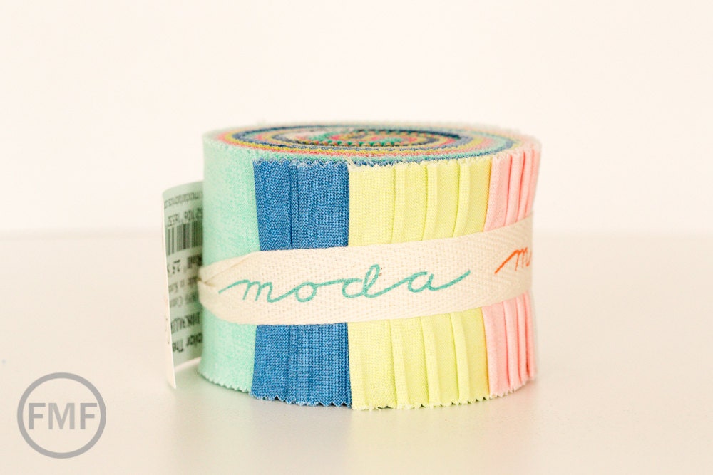 Color Theory Ombre Junior Jelly Roll, Vanessa Christenson, V and Co, Moda Fabrics, 10830JJR
