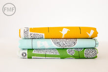 Load image into Gallery viewer, LAST PIECE 31-Inch Remnant Yoyogi Park Tokoyo Trees in Turquoise, Skinny laMinx, Heather Moore, 100% Organic Cotton, Cloud9 Fabrics, 131803
