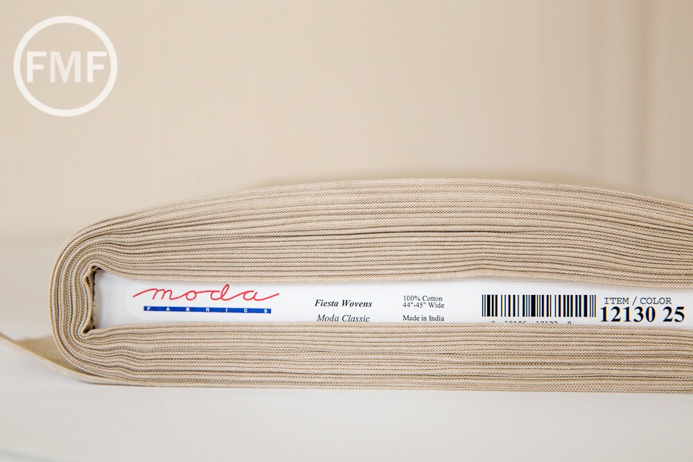 Moda Wovens Fiesta Silky in Bark, 100% Woven Cotton Fabric, Moda Fabrics, 12130 25