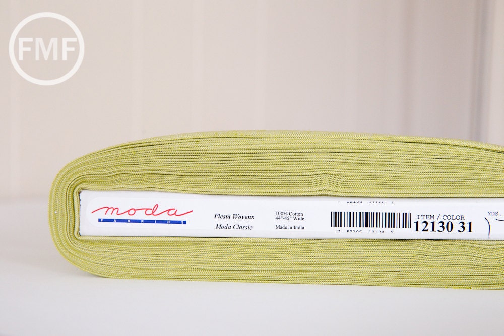 Moda Wovens Fiesta Silky in Avocado, 100% Woven Cotton Fabric, Moda Fabrics, 12130 31
