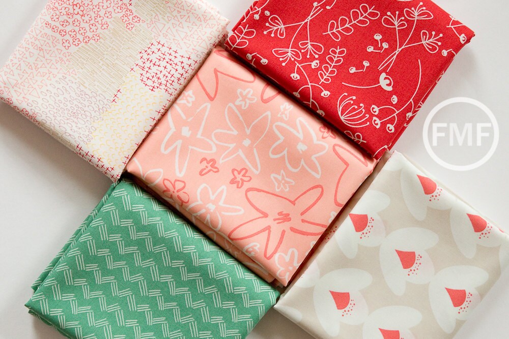 Happy Home Bedside Journal in Candid, Caroline Hulse, Art Gallery Fabrics, 100% Premium Cotton Fabric, HAH-24408