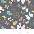 Kitten's Meow Butterflies in Iron, Heather Rosas, 100% Cotton, Camelot Fabrics, 6141403 3