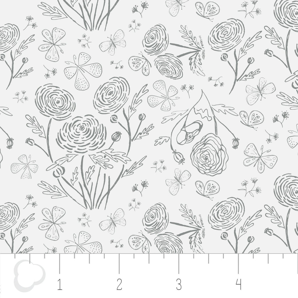 LAST PIECE Fat Quarter Kitten's Meow Toile in Iron, Heather Rosas, 100% Cotton, Camelot Fabrics, 6141404 3