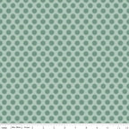 Postcards for Santa Dots in Green, My Mind's Eye, Marcia Cornell, Riley Blake Designs, 100% Cotton Fabric, C4754-GREEN
