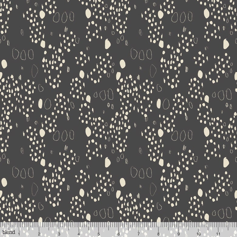 Affinity Lightfoot in Charcoal, Jessica Swift, Blend Fabrics, 100% Cotton Fabric, 111.107.04.2
