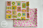 Whimsical Storybook Daisies in Garden, Tara Lilly, Robert Kaufman Fabrics, 100% Cotton Fabric, AYT-15656-238 GARDEN
