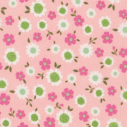 Whimsical Storybook Daisies in Garden, Tara Lilly, Robert Kaufman Fabrics, 100% Cotton Fabric, AYT-15656-238 GARDEN