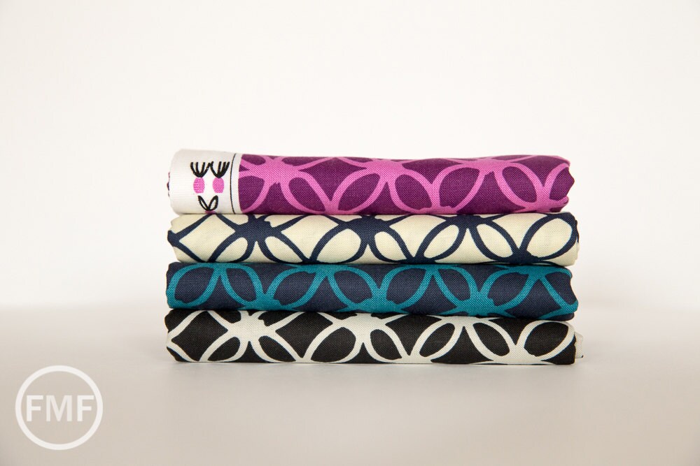 Macrame Knotty in Navy, Rashida Coleman Hale, Cotton+Steel, RJR Fabrics, 100% Cotton Fabric, 1933-2