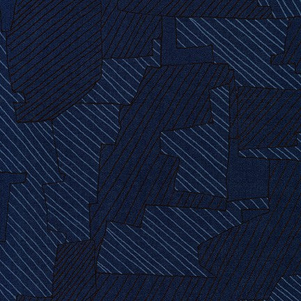 Instead Intersections in Navy, Carolyn Friedlander, AFR-18636-9 NAVY