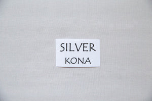 Silver Kona Cotton Solid Fabric from Robert Kaufman, K001-1333