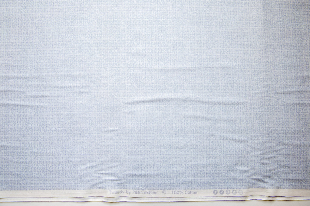 Tweedy in Light Grey, P&B Textiles, 100% Cotton Fabric
