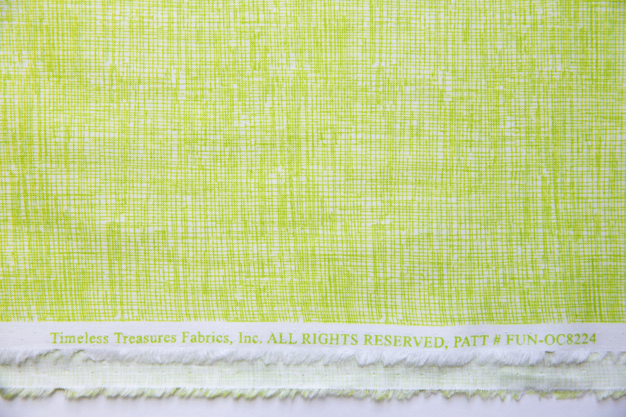Sketch in Lime, Timeless Treasures, FUN-C8224-LIME