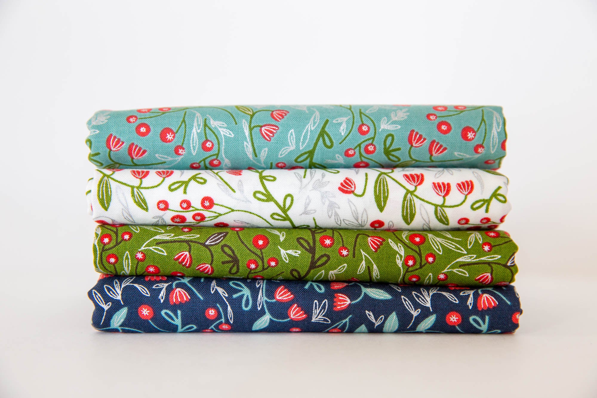 Merrymaking Winter Berries Bundle, 4 Pieces, Gingiber, Moda Fabrics, 48344