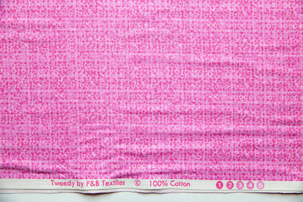 Tweedy in Pink, P&B Textiles, 100% Cotton Fabric