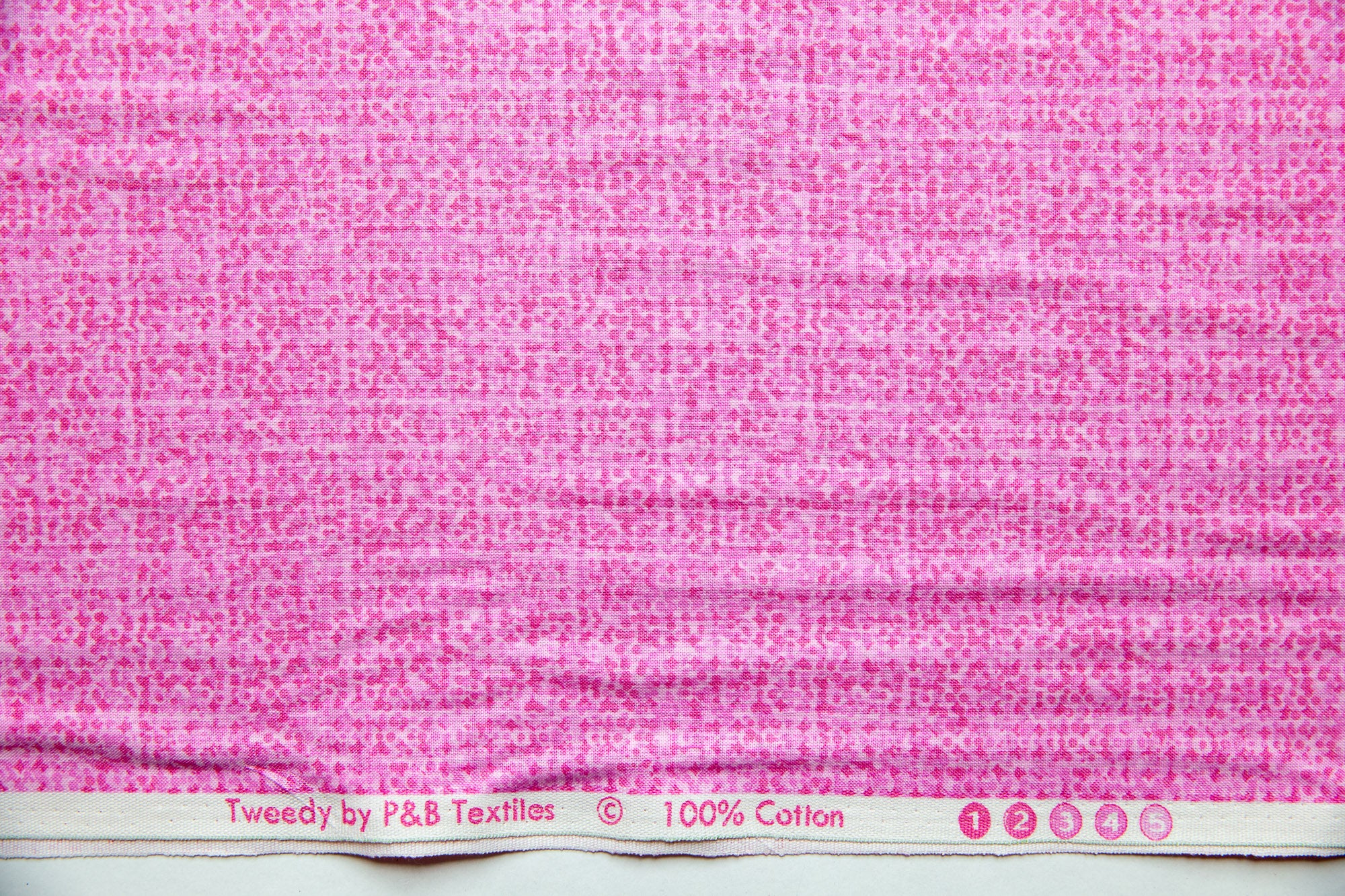 Tweedy in Pink, P&B Textiles, 100% Cotton Fabric