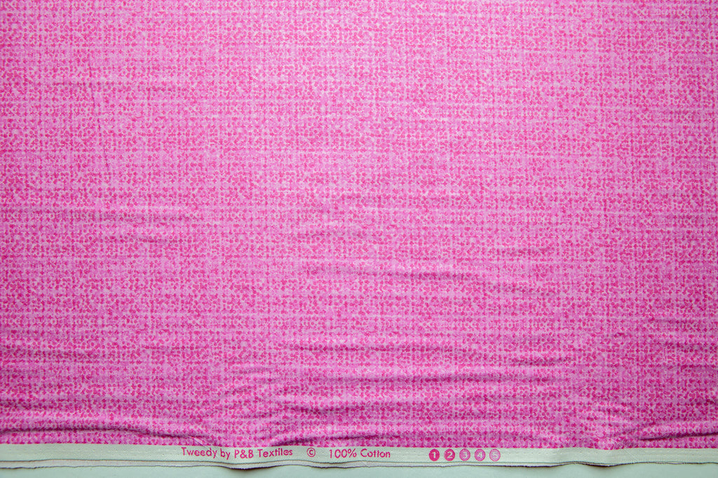 Tweedy in Pink, P&B Textiles, 100% Cotton Fabric