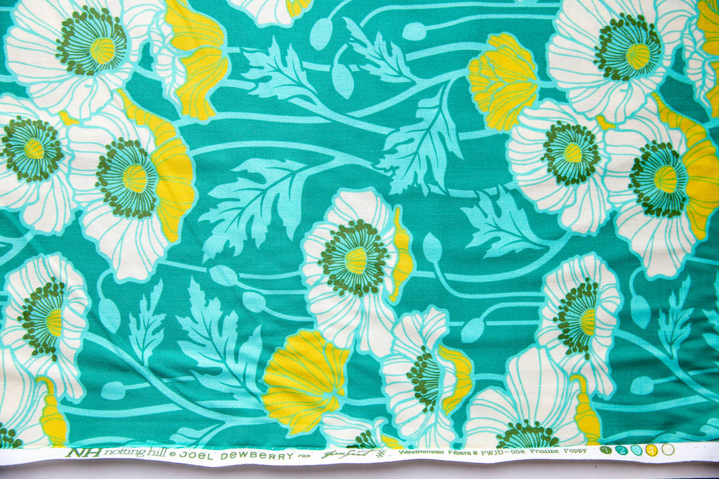 Notting Hill Pristine Poppy in Teal, Joel Dewberry, PWJD-058