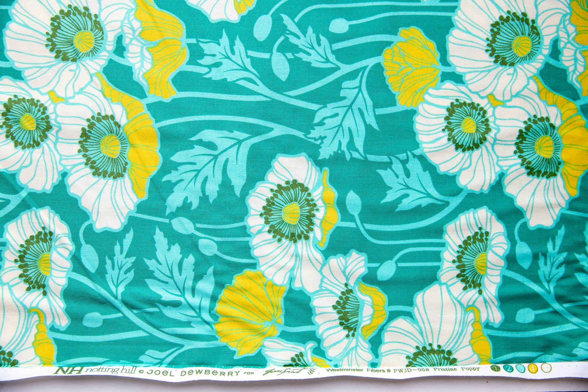 Notting Hill Pristine Poppy in Teal, Joel Dewberry, PWJD-058