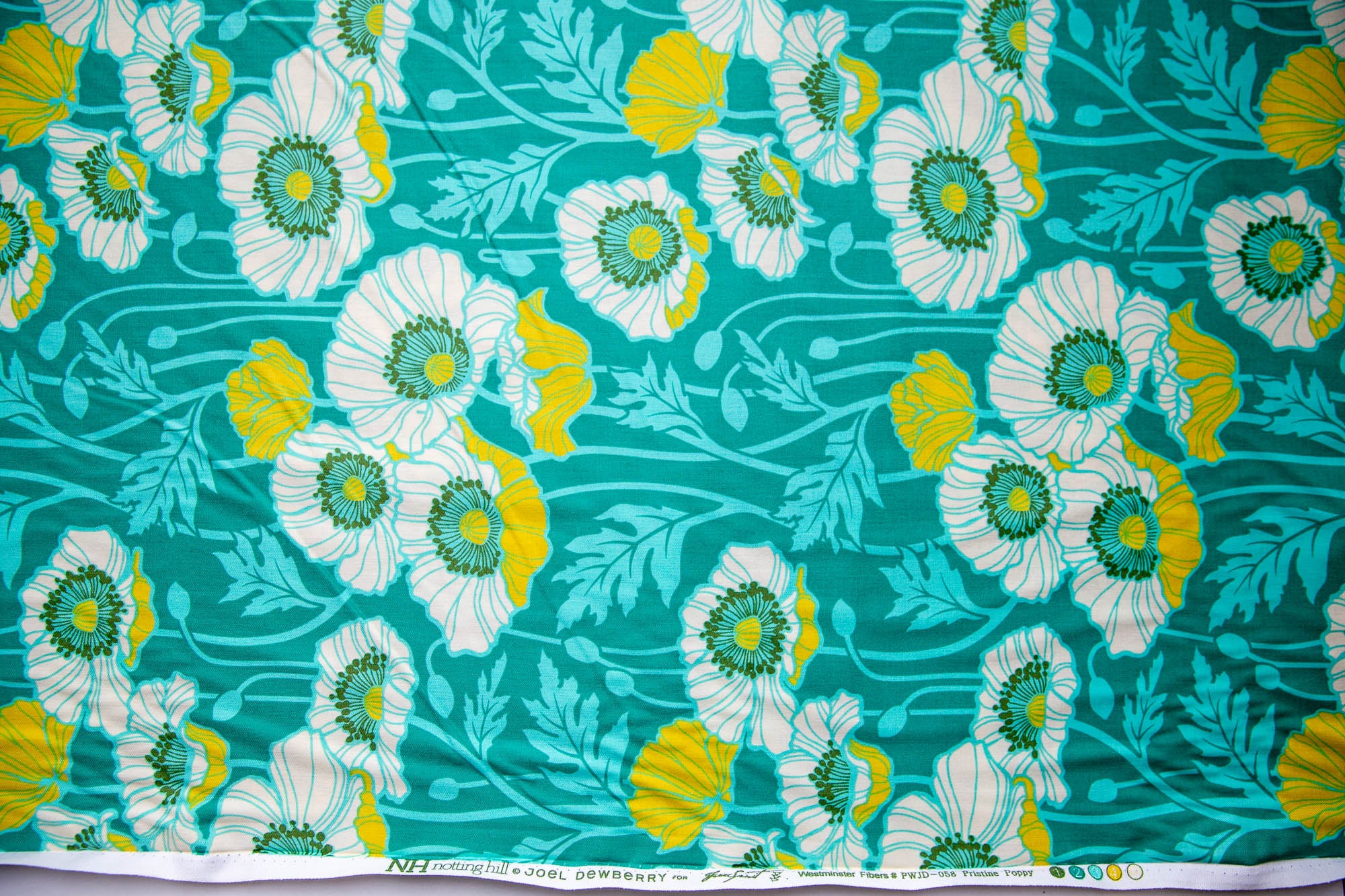 Notting Hill Pristine Poppy in Teal, Joel Dewberry, PWJD-058