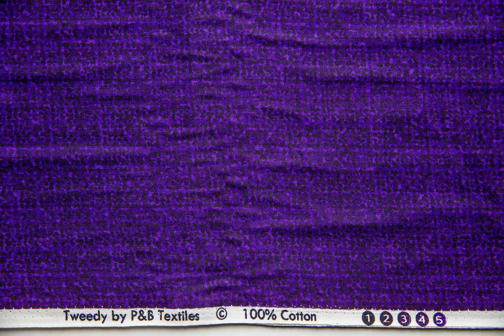 Tweedy in Purple, P&B Textiles, 100% Cotton Fabric