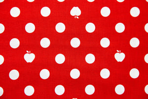 Apple of My Eye Apple Dots in Red, Quilted Fish, Amanda Herring, C2895-Red