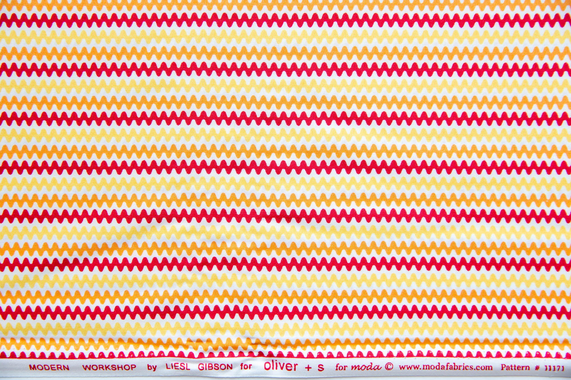 Modern Workshop Ric Rac in Orange and Yellow, Liesl Gibson, Oliver + S, 11171 22
