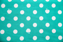 Load image into Gallery viewer, Apple of My Eye Apple Dots in Turquoise, Quilted Fish, Amanda Herring, C2895-Blue
