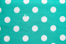 Load image into Gallery viewer, Apple of My Eye Apple Dots in Turquoise, Quilted Fish, Amanda Herring, C2895-Blue
