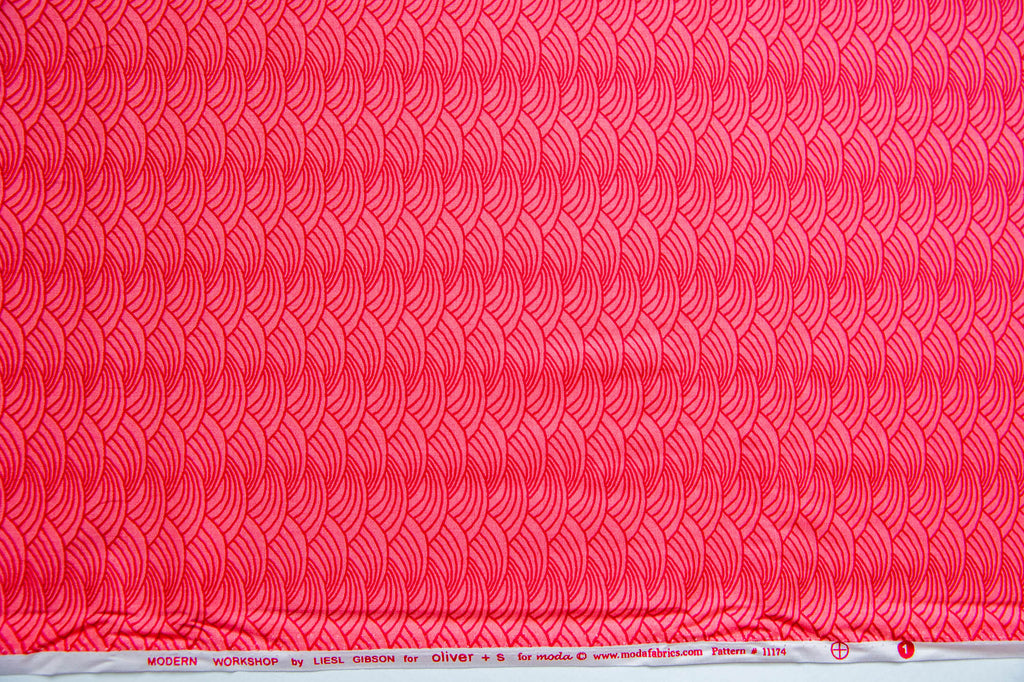 Modern Workshop Wave in Frothy Pink, Liesl Gibson, Oliver + S, 11174 11