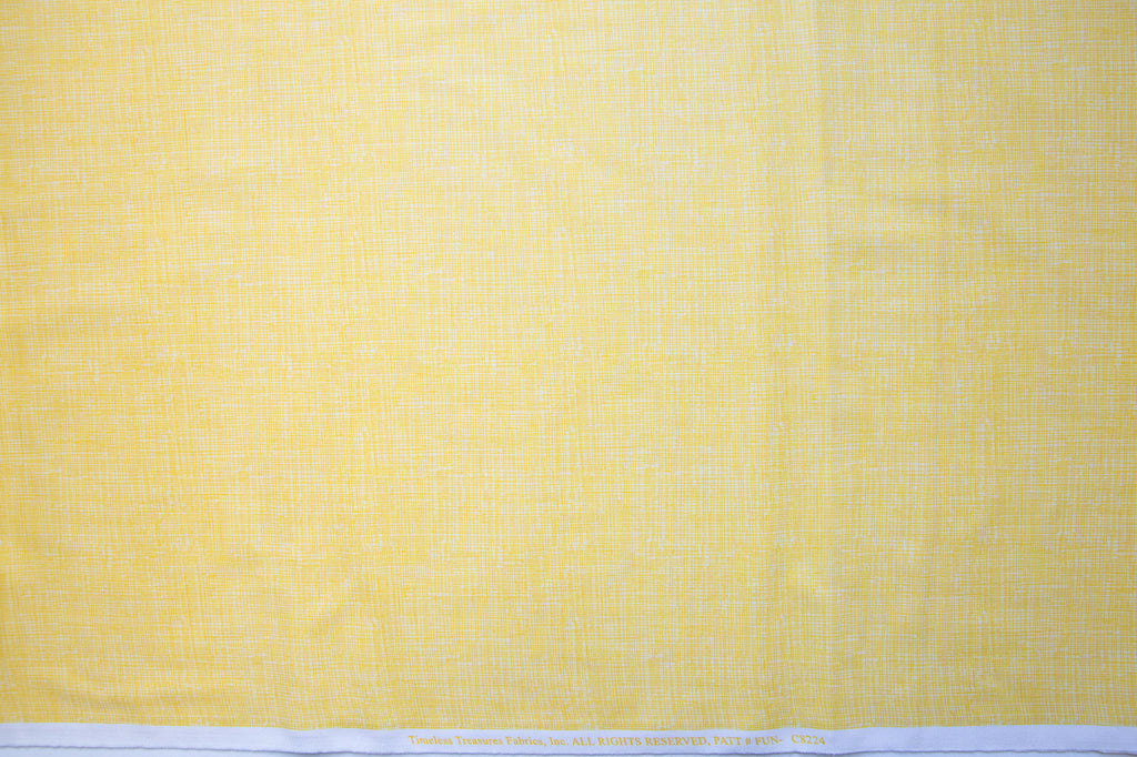Sketch in Yellow, Timeless Treasures, FUN-C8224-YELLOW