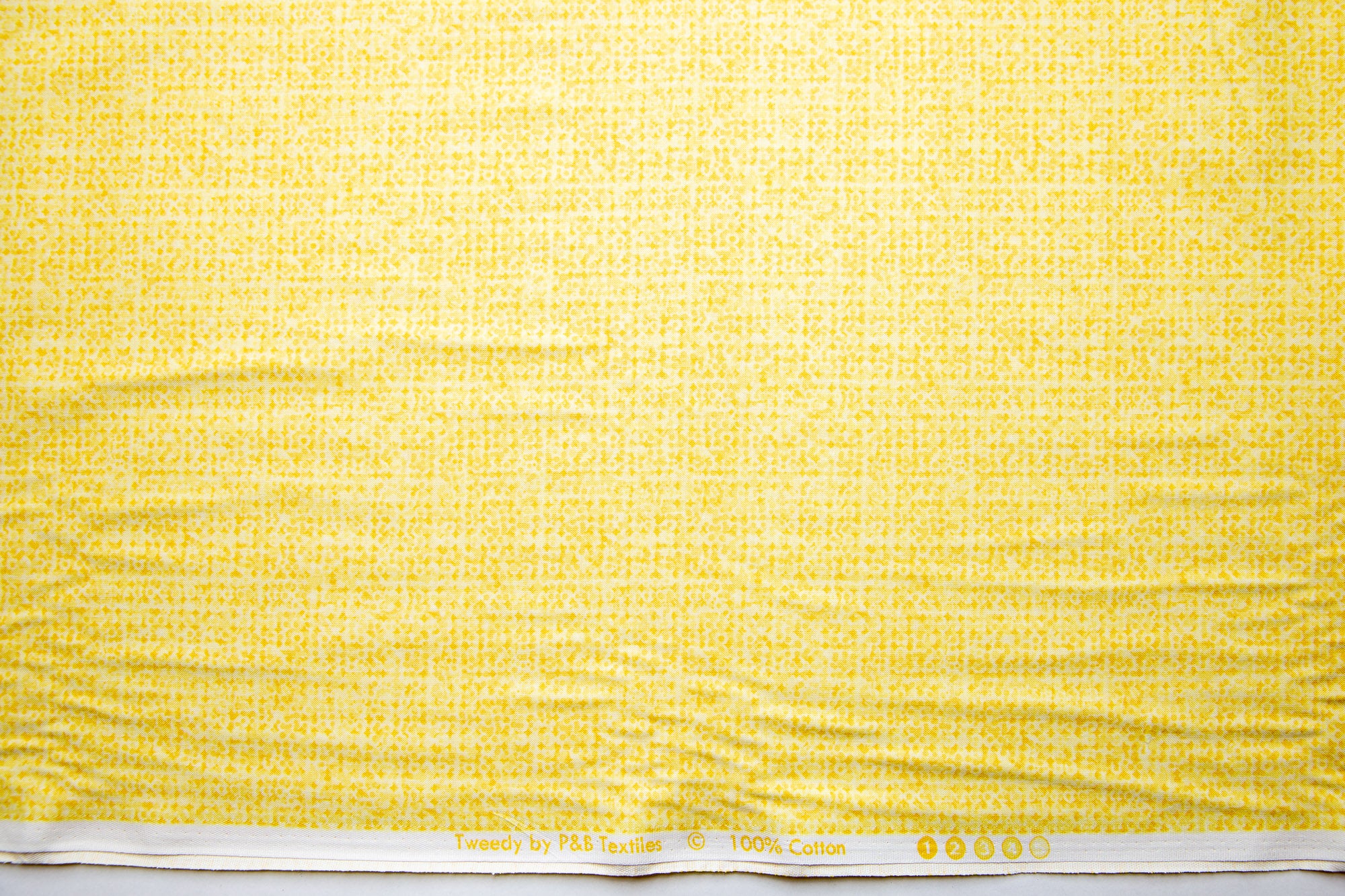 Tweedy in Yellow, P&B Textiles, 100% Cotton Fabric
