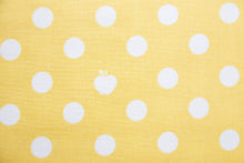 Load image into Gallery viewer, Apple of My Eye Apple Dots in Yellow, Quilted Fish, Amanda Herring, C2985-Yellow
