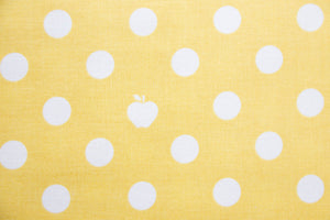 Apple of My Eye Apple Dots in Yellow, Quilted Fish, Amanda Herring, C2985-Yellow